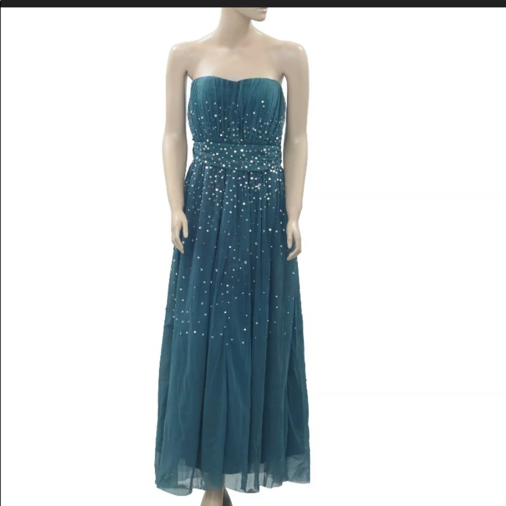 Free People Sequin Embellished Formal Gown